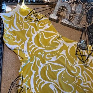NWT Bar III Mustard Print Mini Dress Size S